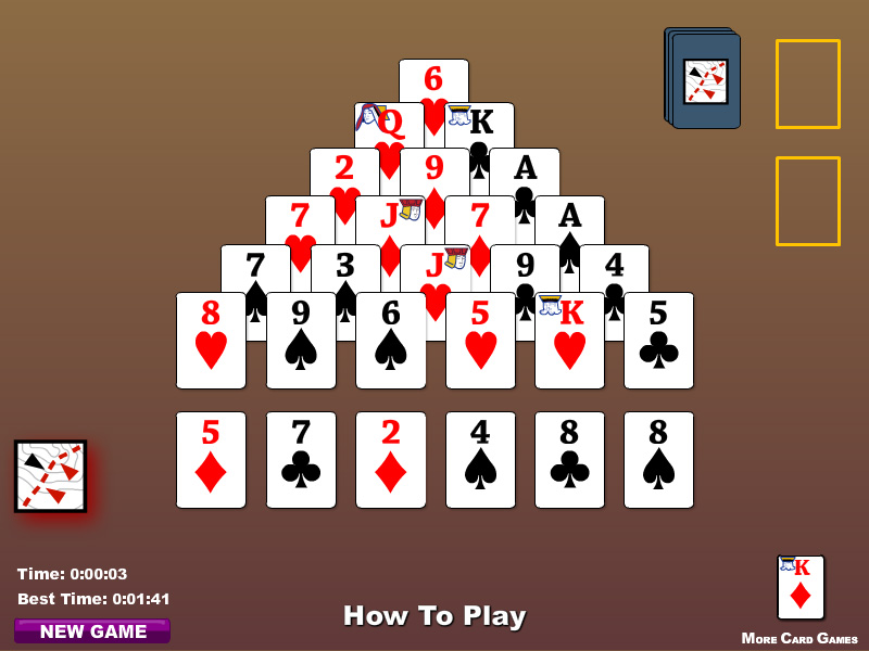 pyramid solitare free